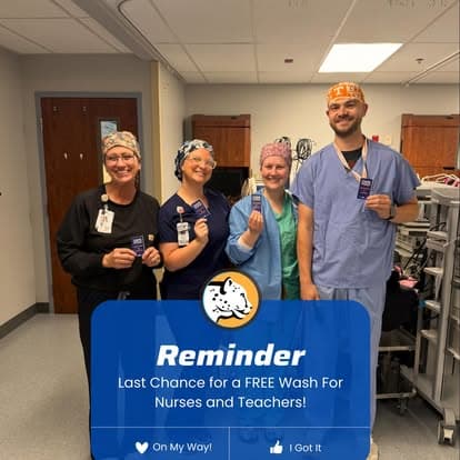 A thank-you to healthcare workers from Cheetah Clean